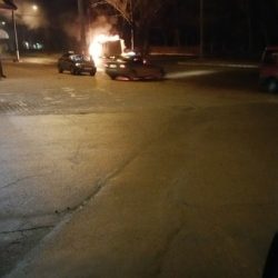 Цієї ночі у Тернополі горіля маршрутка