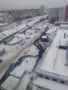 Львів’яни чекають маршрутку