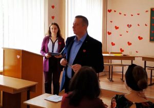Ліричний вірш прочитав викладач кафедри філологічних дисциплін початкової освіти - Юрків М.М