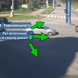 Зміна режиму роботи світлофора на перехресті вулиць