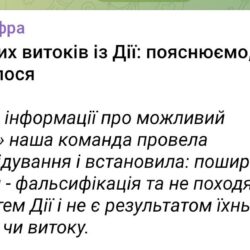 Мінцифри заперечує витік даних з додатку "Дія"