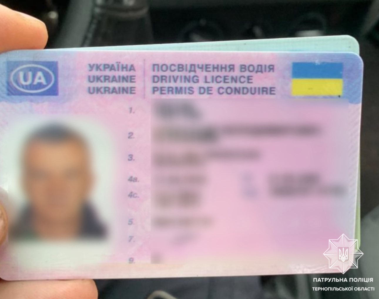 Фото: чоловік за кермом автомобіля, документи