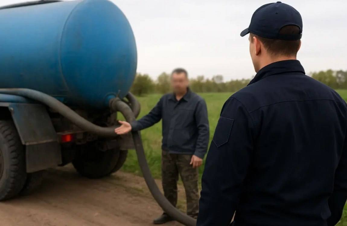 Waste truck driver illegally dumped sewage, offered bribe