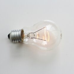 Blackout in city during power outage at night